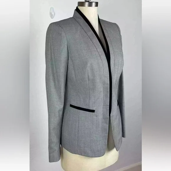 Lafayette 148 New York‎ GreyOne-button blazer size 2